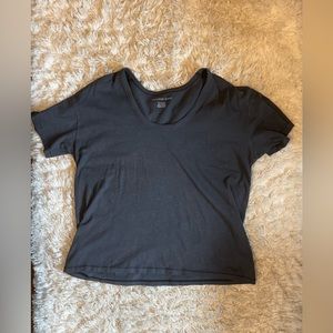 American eagle dark grey cropped T-shirt
